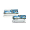Two's Company HCM008-BLS2 Set of 2 Blue Agate Boxes