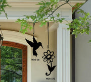 Decorative Shasta Daisy Wall Ornament Indoor Outdoor Iron Silhouette