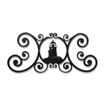 Over Door Plaque Wrought Iron Lighthouse – 11" H Coastal Wall Accent for Entryway by Village Wrought Iron Inc.