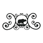 Nature Inspired Iron Wall Decor Bear Plaque 11" H Decorative Accent by Village Wrought Iron Inc.