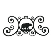 Nature Inspired Iron Wall Decor – Bear Plaque – 11