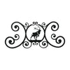 Nature Inspired Iron Wall Decor – Elk Plaque – 11" Height – Decorative Accent – by Village Wrought Iron Inc.