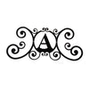 House Letter A Wall Plaque – Metal Construction – 11" Height Outdoor Accent by Village Wrought Iron Inc.