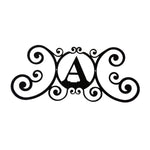 Decorative House Plaque Metal Letter A 24" W Height for Door or Patio Wall by Village Wrought Iron Inc.
