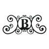 House Letter B Wall Plaque – Metal Construction – 11" Height Outdoor Accent by Village Wrought Iron Inc.