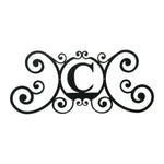 House Plaque – Metal Letter C 24" W Outdoor Wall or Door Display by Village Wrought Iron Inc.