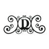 House Letter D Wall Plaque – Metal Construction – 11" Height Outdoor Accent by Village Wrought Iron Inc.
