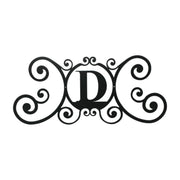 House Letter D Wall Plaque – Metal Construction – 11