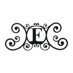 Decorative House Plaque Metal Letter F 24" W Height for Door or Patio Wall by Village Wrought Iron Inc.