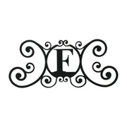 Metal House Plaque Letter F