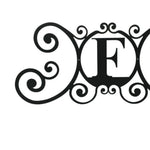 Letter F Metal Initial