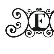 Letter F Metal Initial