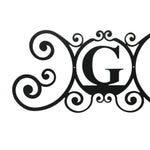 Letter G Metal Initial