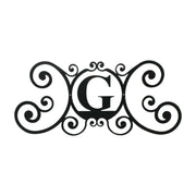 Metal House Plaque Letter G