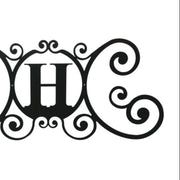 Metal House Plaque Letter H