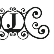 Metal House Plaque Letter F