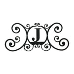 Decorative House Plaque Metal Letter J 24" W Height for Door or Patio Wall by Village Wrought Iron Inc.