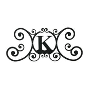 Metal House Plaque Letter K