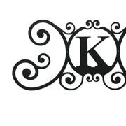 Letter K Metal Initial