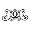 Rustic Letter O Wrought Iron House Wall Plaque