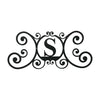 Rustic Letter S Wrought Iron House Wall Plaque