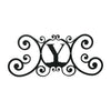 Rustic Letter Y Wrought Iron Wall Plaque