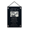 Inspirational Wolf Wall Hanging for Rustic Lodge or Cabin Decor