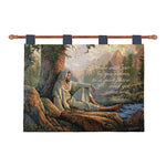 Manual Woodworkers and Weavers Awesome Wonder Wall Hanging with Inspirational Quote and Nature Landscape Design