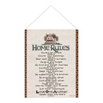 HOME RULES W/VERSE tap banner