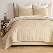 Cotton Coverlet Set for Twin Beds – Natural by Greenland Home