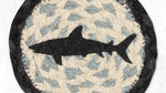 Handmade Jute Shark Print Rustic Drink Mat