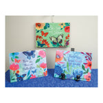 Inspirational Floral Plaque – Ceramic 8 x 6 inch Manual Woodworkers