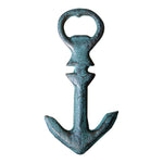 Cast Iron Anchor Bottle Opener – Set of 4 (Gray Finish) 4.72" by Manual Woodworkers