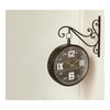 Vintage Bracket Wall Clock with Double-Sided Antique Design