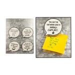 You Said Magnets – Set of 4 (White & Black) 6.5" by Manual Woodworkers