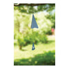 Triangle Metal Wind Bell with Butterfly Accent for Outdoor Use