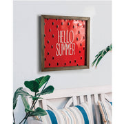 Bright Seasonal Watermelon Signs for Summer Kitchen or Patio