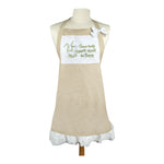 Women’s Cooking Apron Bunny Floppy Parts – 100% Cotton by Manual Woodworkers