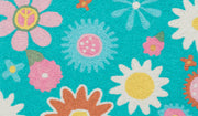 Washable Vintage Floral Mat – Jellybean Flower Power Entry Rug