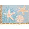 Beach-Themed Doormat – Starfish & Coral Accent Rug for Entryways (20"x30")
