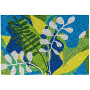 Jellybean Tropical Doormat – 20x30 Jungleland Entry Rug with Vibrant Leaves