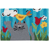 Jellybean Pet Doormat – 20x30 Odd Couple Cat & Dog Entry Rug