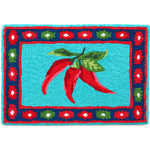 Jellybean Mucho Caliente Doormat – Bold Indoor/Outdoor Mat with Spicy Chili Pepper Design, Machine Washable, 20" x 30"