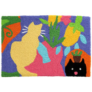 Jellybean “What’s That?” Dog Doormat – Vibrant Entryway Rug, 20
