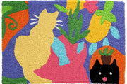 Jellybean “What’s That?” Dog Doormat – Vibrant Entryway Rug, 20