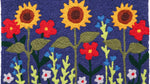 Farmhouse Flower Rug – Yellow Sunflower Design for Spring & Summer Entrances