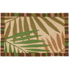 Lush Green Foliage Mat – Jellybean Tropical Decor Rug for Home Entryways