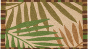Resort Style Welcome Rug – Tropical Leaves Doormat for Poolside or Sunroom
