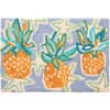 Pineapple & Starfish Doormat – 20"x30" Washable Coastal Accent Rug