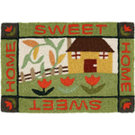 Jellybean Home Sweet Home Washable Accent Doormat 20"x30" – Durable, Stylish Indoor/Outdoor Mat with Cozy Welcome Design